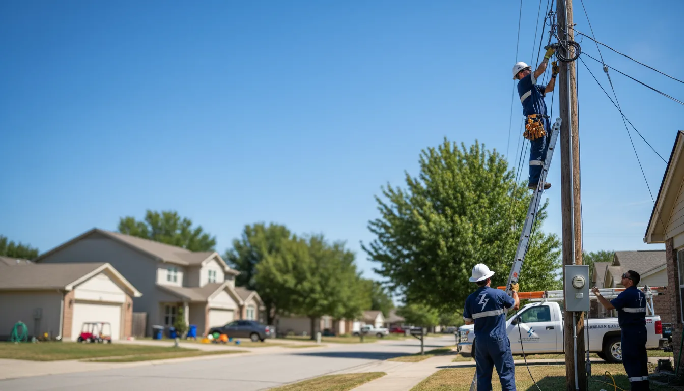Residential electrician providing installation services in Bonaire, GA